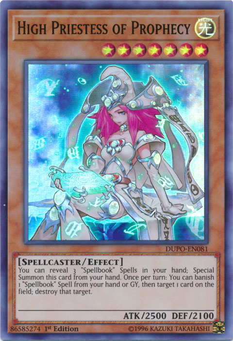 High Priestess of Prophecy [DUPO-EN081] Ultra Rare | Gamers Paradise