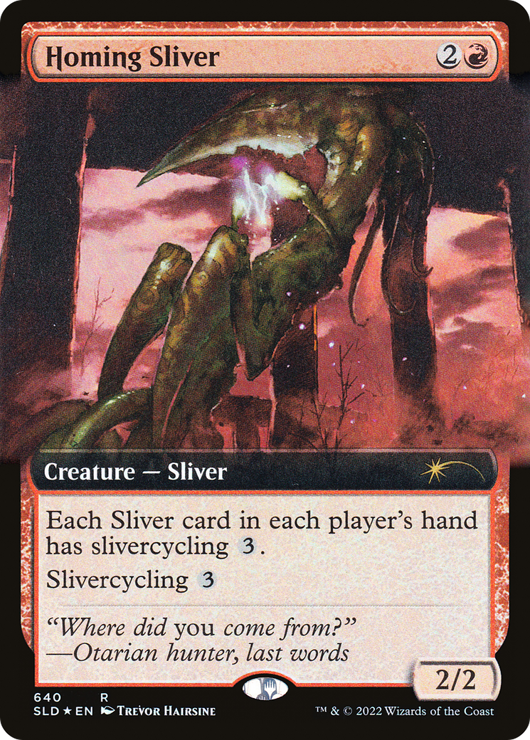 Homing Sliver (Extended Art) [Secret Lair Drop Promos] | Gamers Paradise