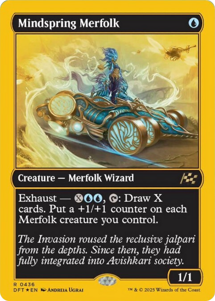 Mindspring Merfolk (First-Place Foil) [Aetherdrift] | Gamers Paradise