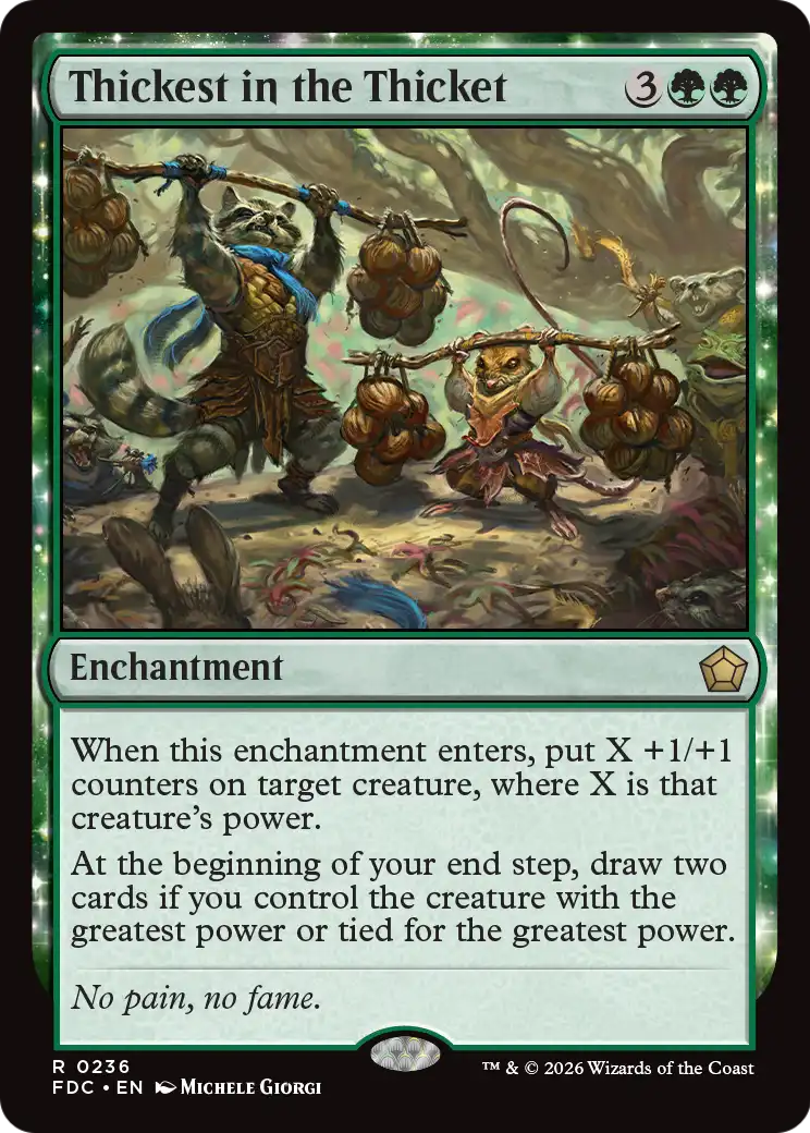 Thickest in the Thicket [Foundations Commander] | Gamers Paradise
