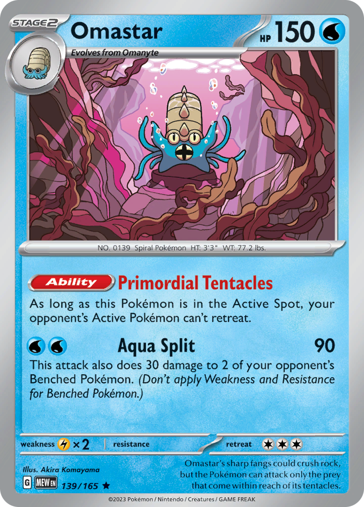 Omastar (139/165) [Scarlet & Violet: 151] | Gamers Paradise