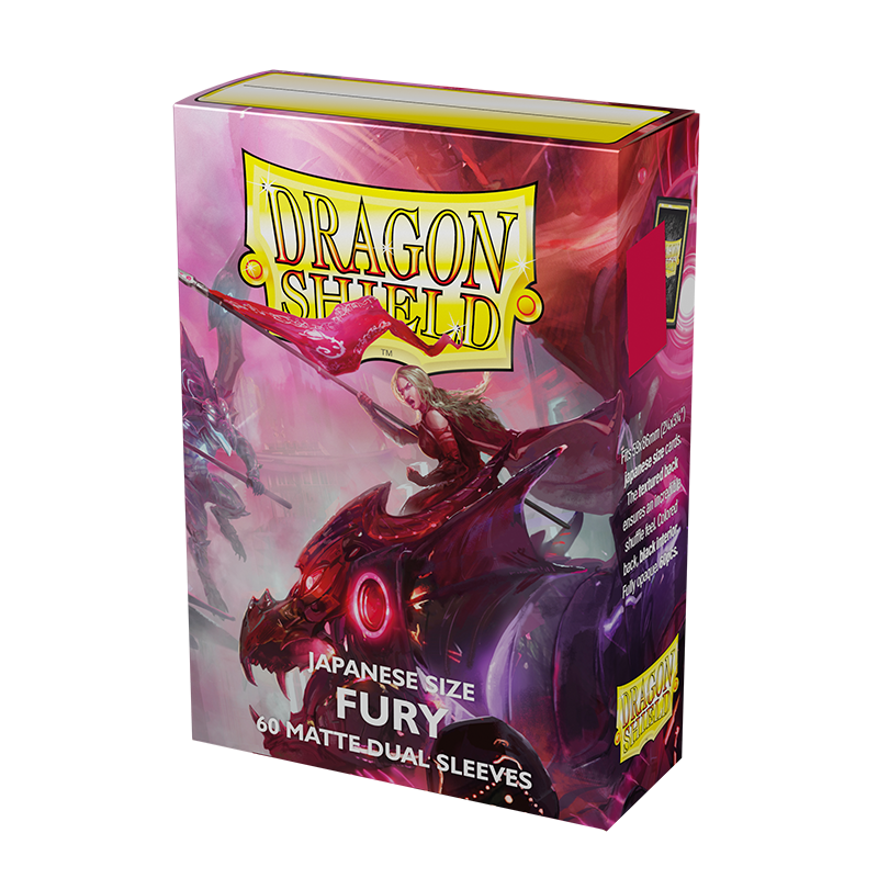 Dragon Shield: Japanese Size 60ct Sleeves - Fury (Dual Matte) | Gamers Paradise