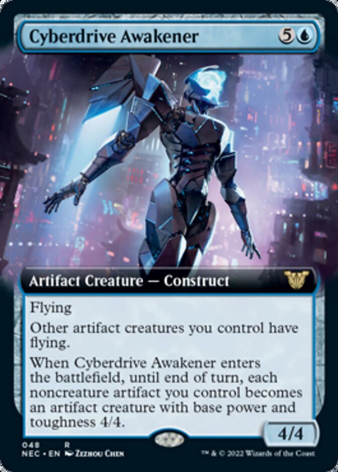 Cyberdrive Awakener (Extended Art) [Kamigawa: Neon Dynasty Commander] | Gamers Paradise