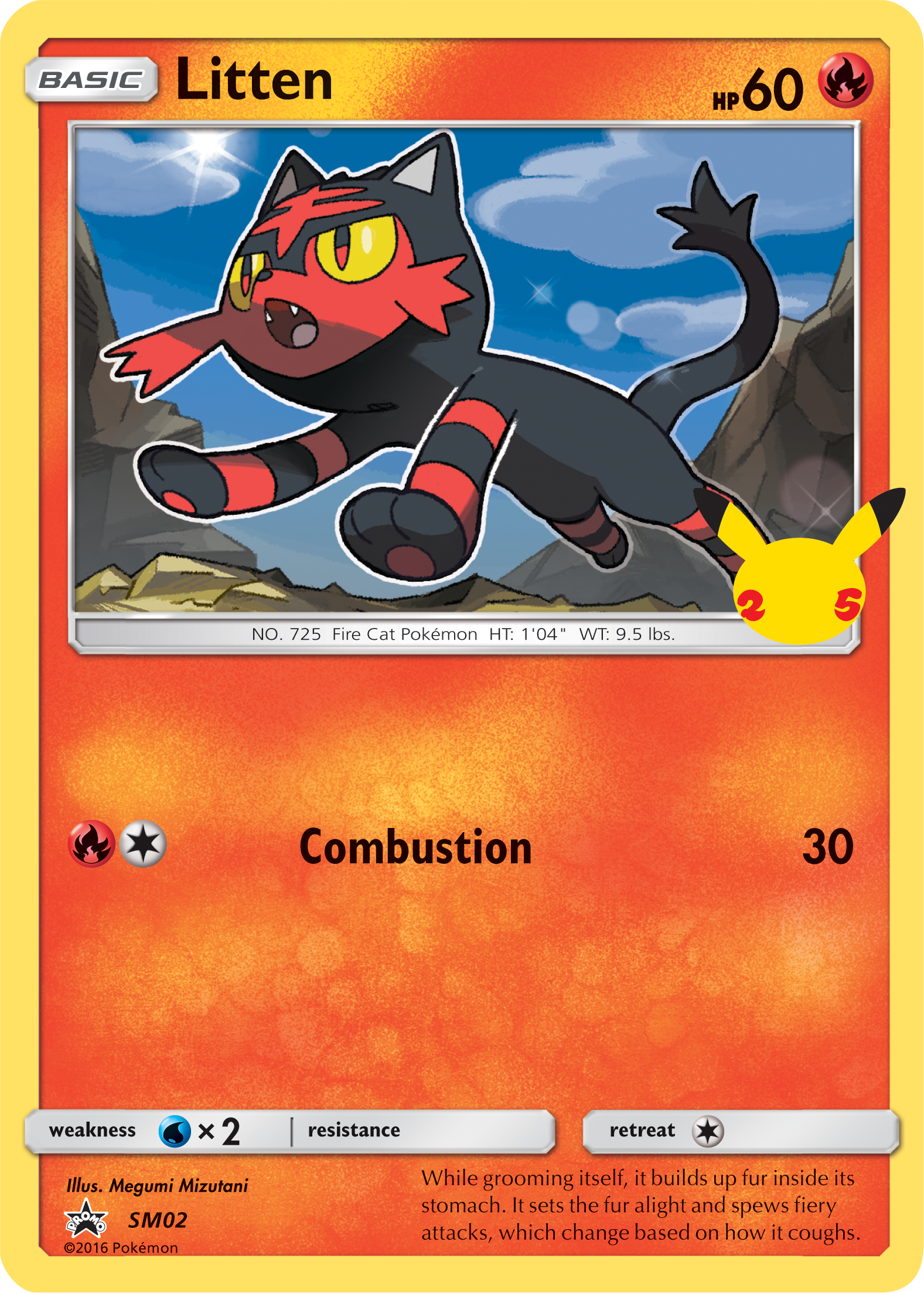 Litten (SM02) (Jumbo Card) [First Partner Pack] | Gamers Paradise