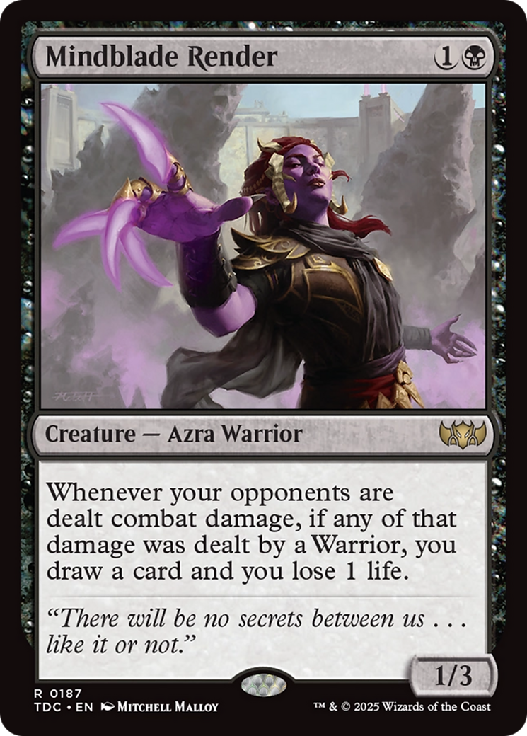 Mindblade Render [Tarkir: Dragonstorm Commander] | Gamers Paradise