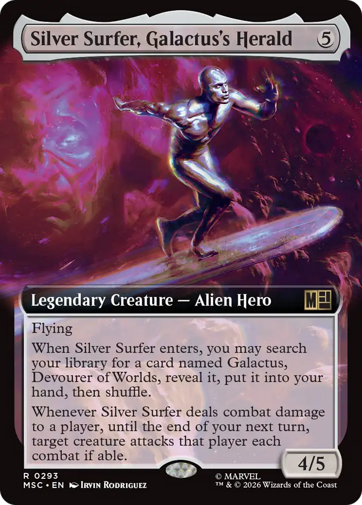 Silver Surfer, Galactus's Herald (Extended Art) [Marvel Super Heroes Commander] | Gamers Paradise
