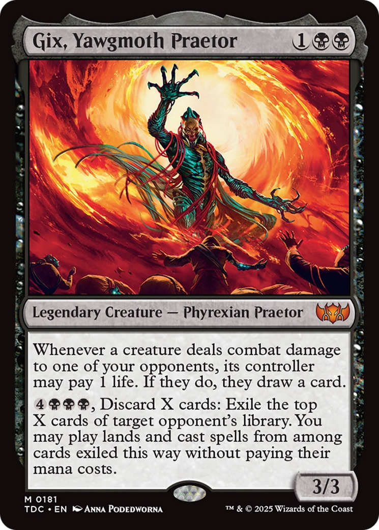 Gix, Yawgmoth Praetor [Tarkir: Dragonstorm Commander] | Gamers Paradise