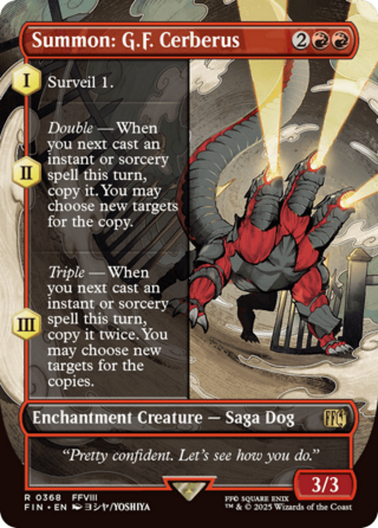 Summon: G.F. Cerberus (Borderless) [FINAL FANTASY] | Gamers Paradise