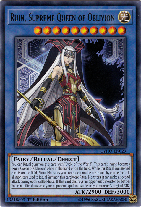 Ruin, Supreme Queen of Oblivion [CYHO-EN029] Rare | Gamers Paradise