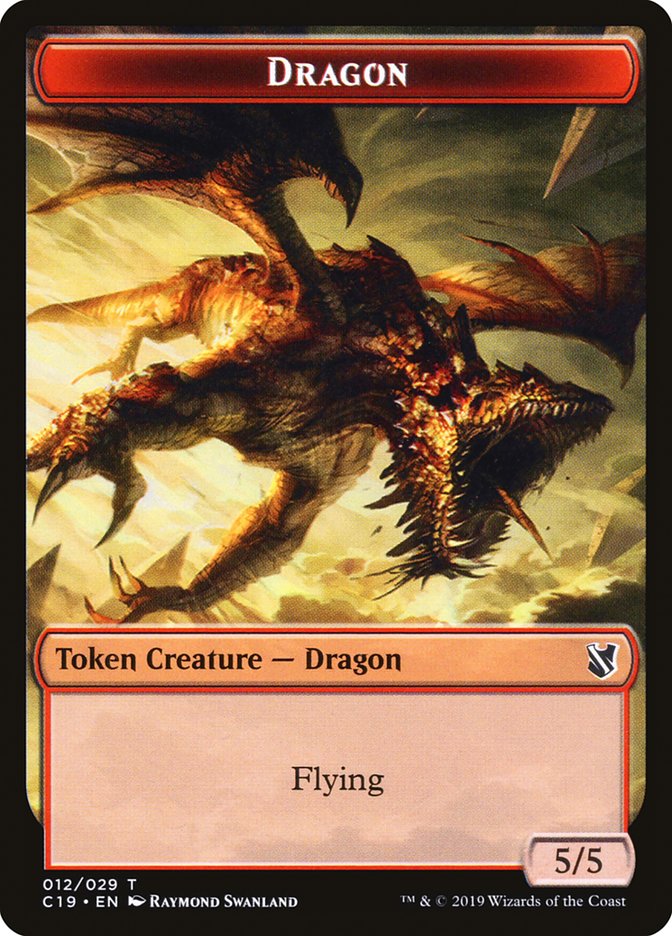Dragon Token [Commander 2019 Tokens] | Gamers Paradise