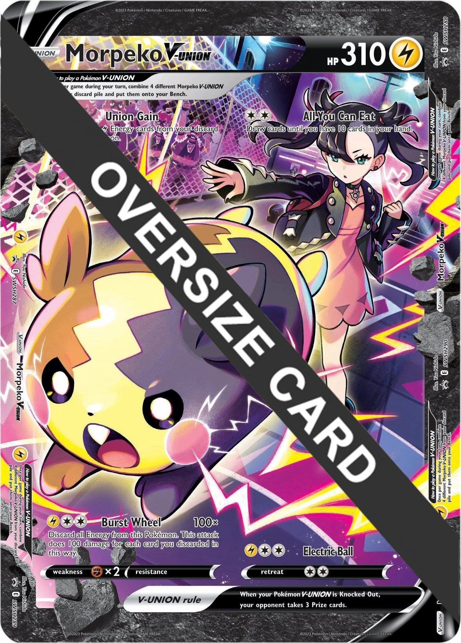 Morpeko V-UNION (SWSH287-290) (Jumbo Card) [Sword & Shield: Black Star Promos] | Gamers Paradise