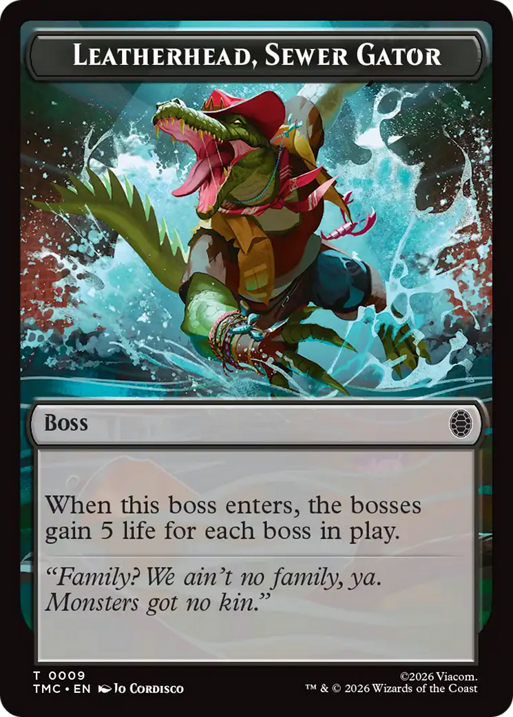 Leatherhead, Sewer Gator [Teenage Mutant Ninja Turtles Commander Tokens] | Gamers Paradise