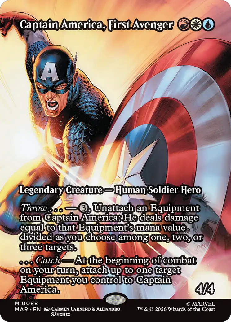 Captain America, First Avenger (Borderless) [Marvel Universe: Eternal-Legal] | Gamers Paradise