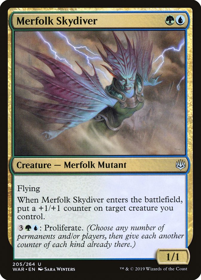 Merfolk Skydiver [War of the Spark] | Gamers Paradise