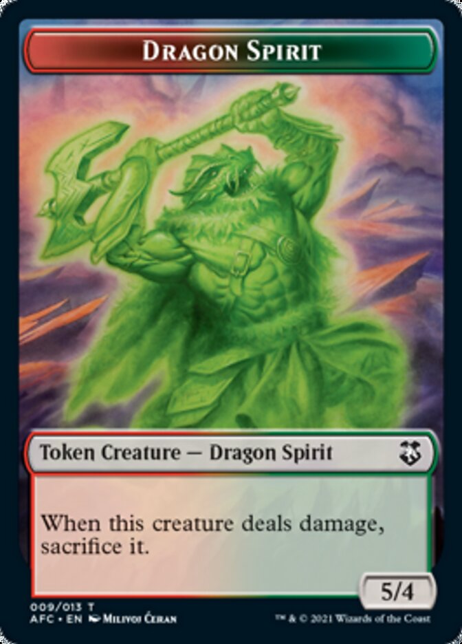 Dragon Spirit // The Monarch Double-Sided Token [Dungeons & Dragons: Adventures in the Forgotten Realms Commander Tokens] | Gamers Paradise