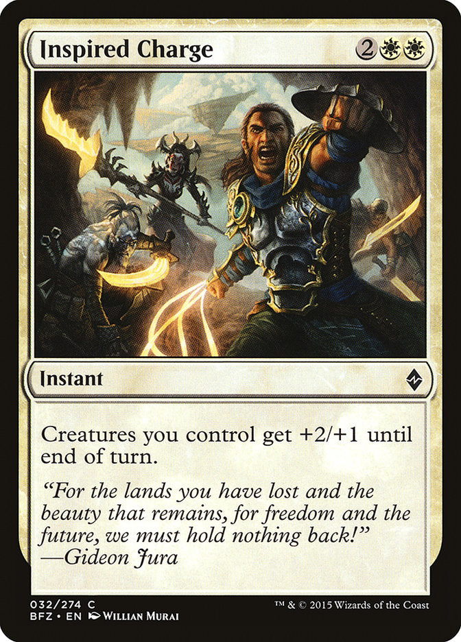 Inspired Charge [Battle for Zendikar] | Gamers Paradise