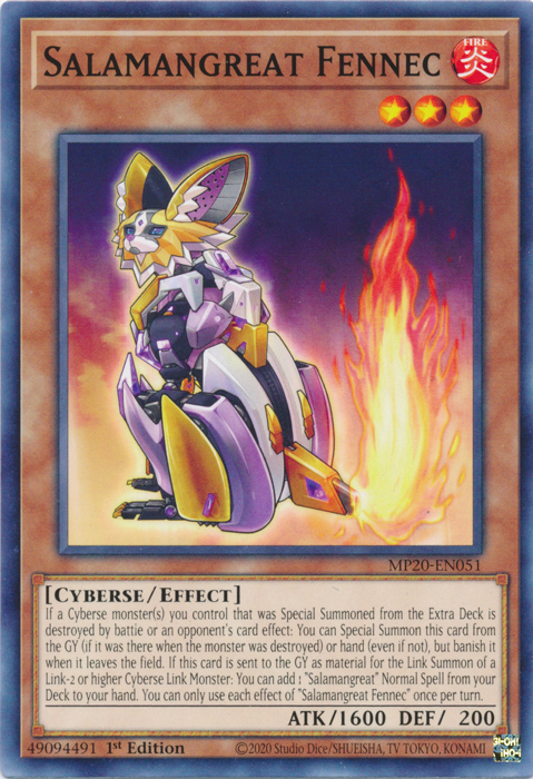 Salamangreat Fennec [MP20-EN051] Common | Gamers Paradise