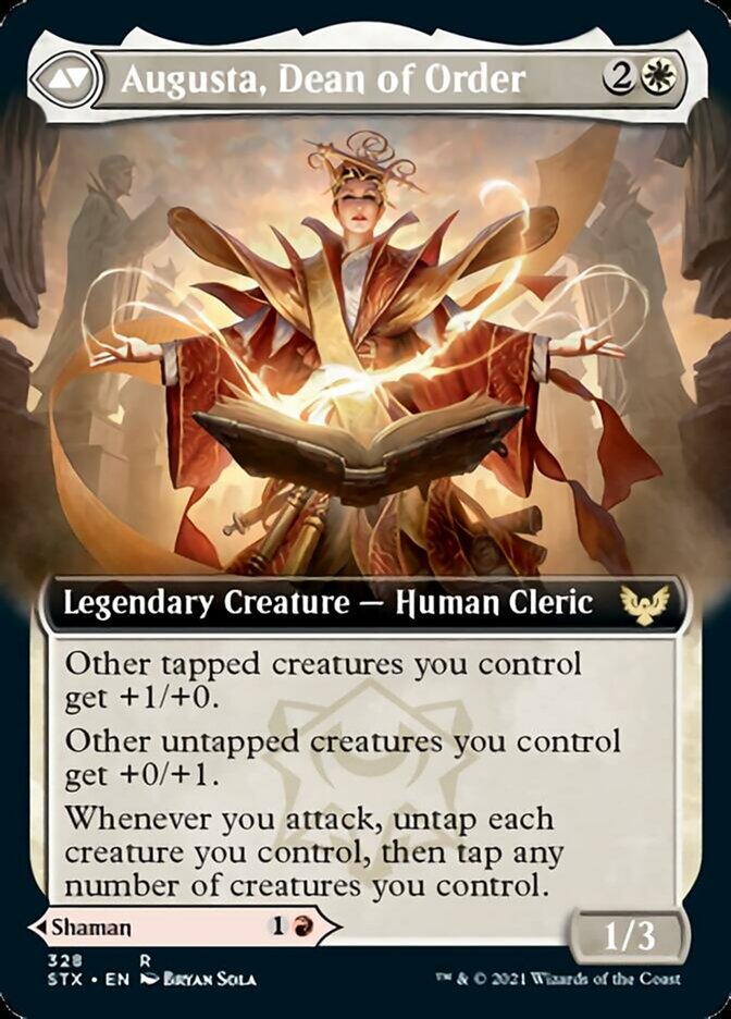 Plargg, Dean of Chaos // Augusta, Dean of Order (Extended Art) [Strixhaven: School of Mages] | Gamers Paradise