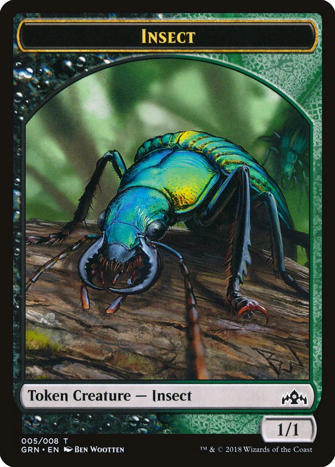 Insect Token [Guilds of Ravnica Tokens] | Gamers Paradise