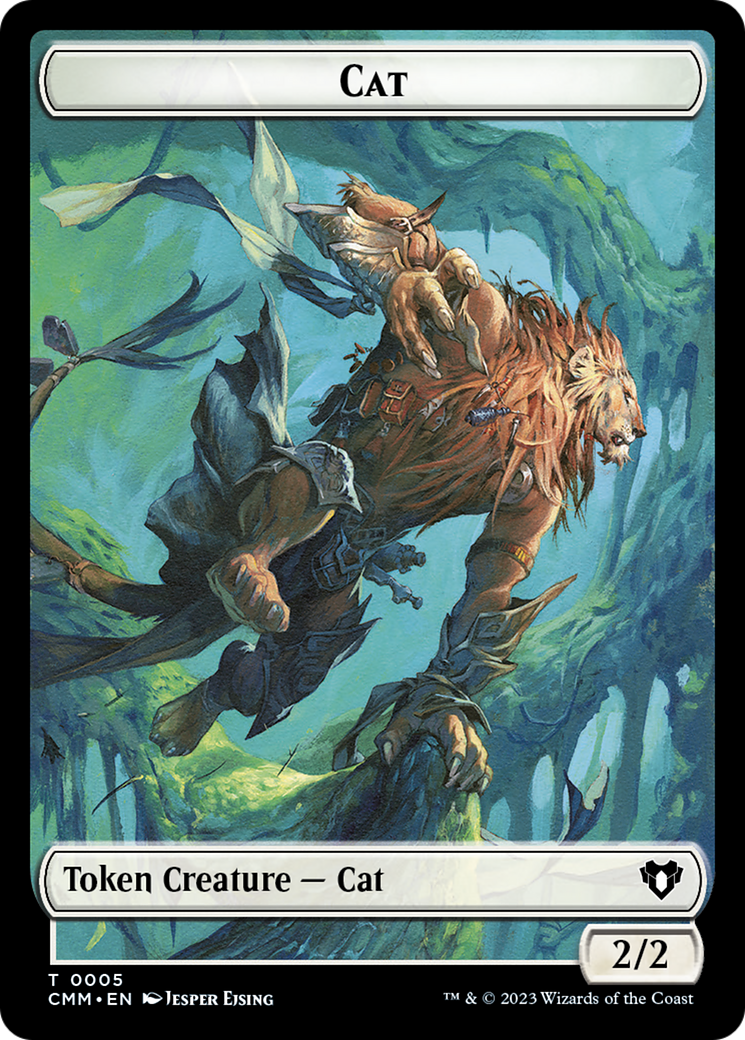 Clue // Cat (0005) Double-Sided Token [Commander Masters Tokens] | Gamers Paradise