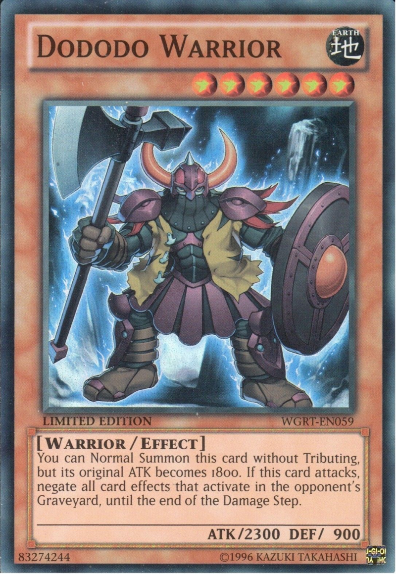 Dododo Warrior [WGRT-EN059] Super Rare | Gamers Paradise