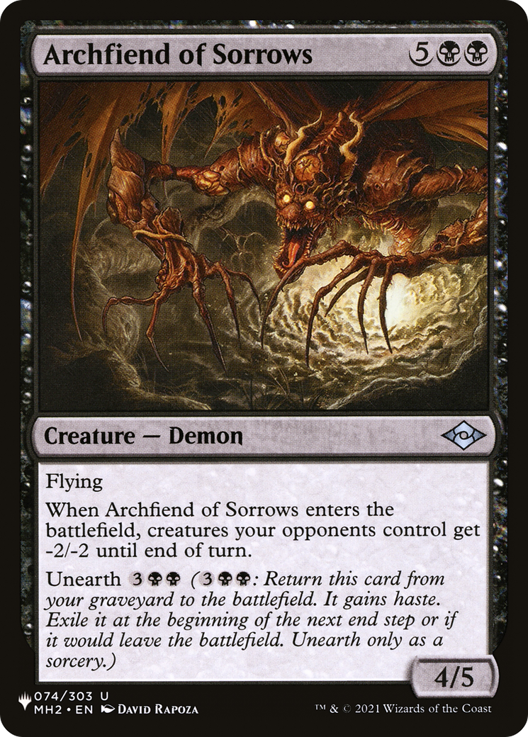 Archfiend of Sorrows [The List Reprints] | Gamers Paradise