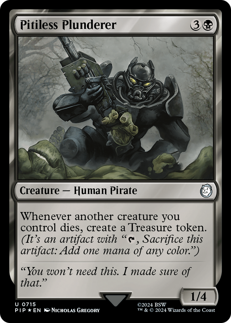 Pitiless Plunderer (Surge Foil) [Fallout] | Gamers Paradise