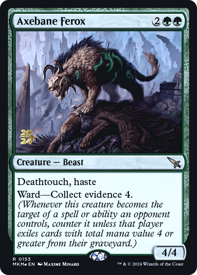 Axebane Ferox [Murders at Karlov Manor Prerelease Promos] | Gamers Paradise