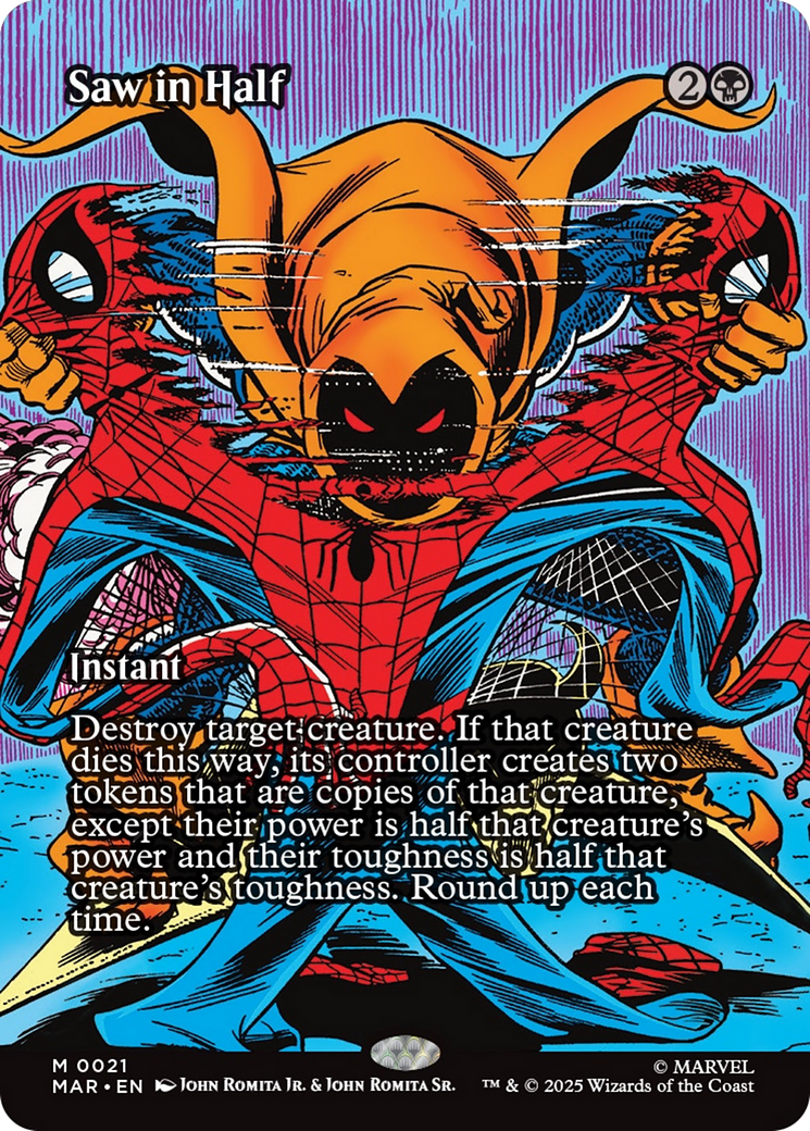 Saw in Half (Borderless) [Marvel's Spider-Man: Eternal-Legal] | Gamers Paradise