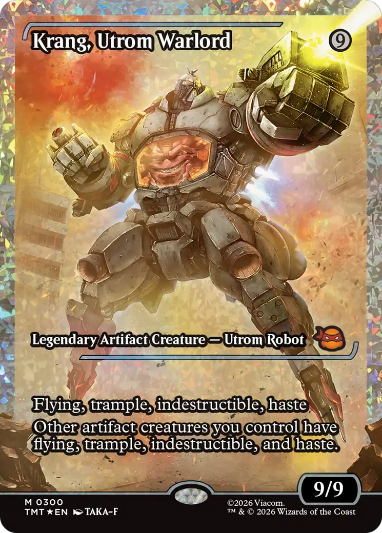 Krang, Utrom Warlord (Showcase) (Fracture Foil) [Teenage Mutant Ninja Turtles] | Gamers Paradise