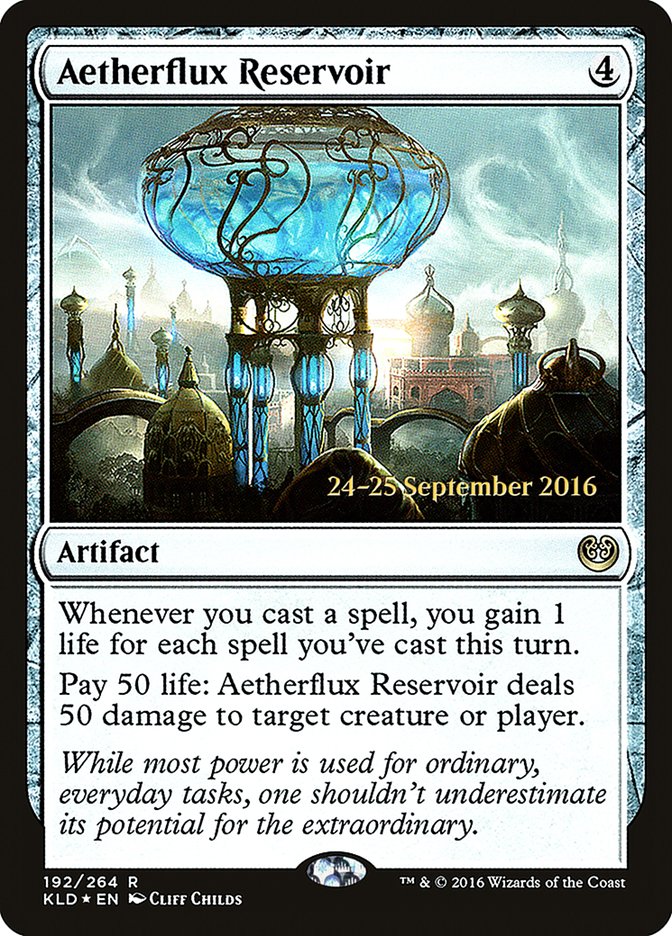 Aetherflux Reservoir [Kaladesh Prerelease Promos] | Gamers Paradise