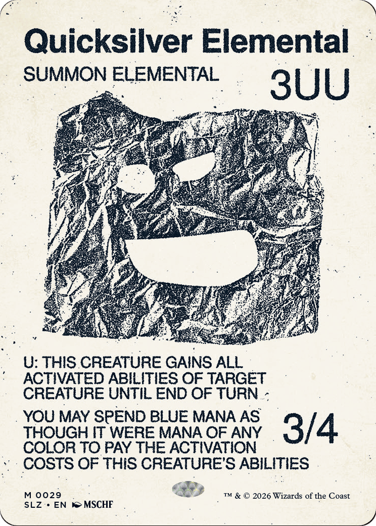 Quicksilver Elemental (0029) [Secret Lair x MSCHF: The Zeta Set] | Gamers Paradise