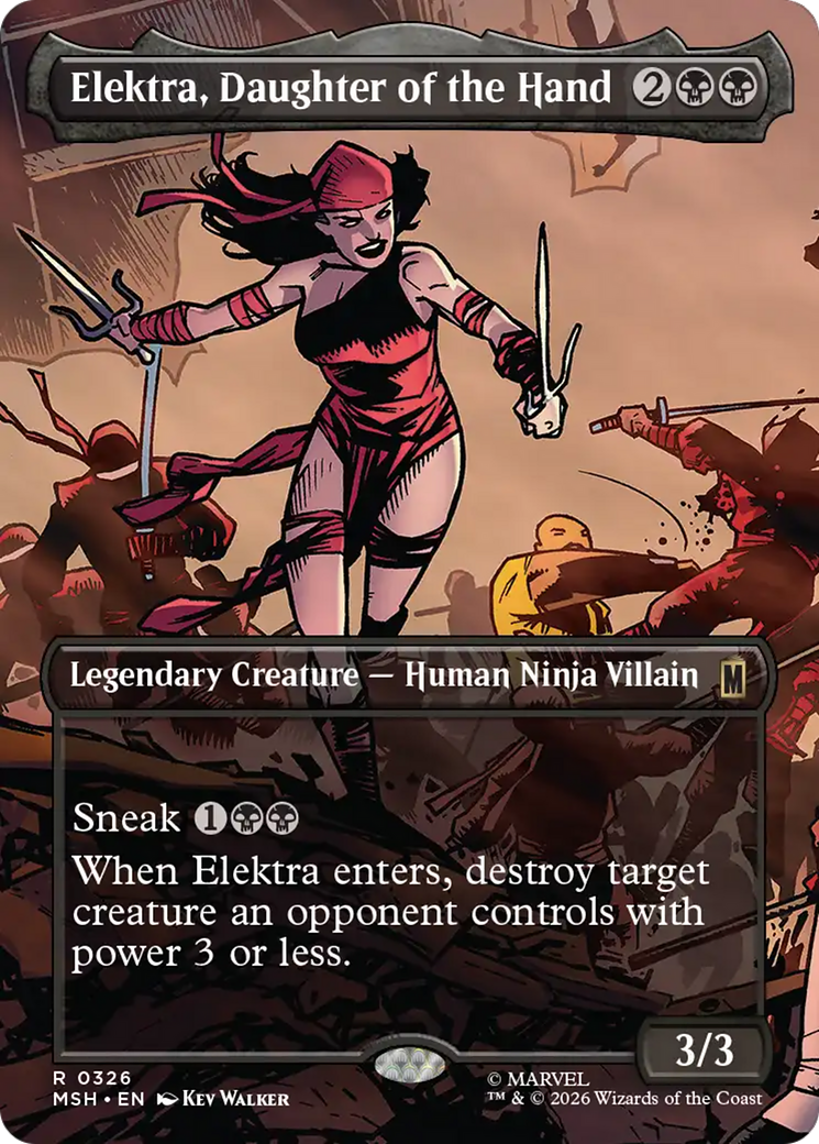 Elektra, Daughter of the Hand (Borderless) [Marvel Super Heroes] | Gamers Paradise