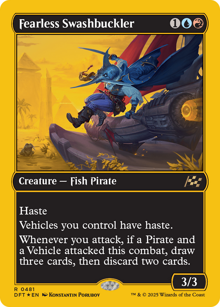 Fearless Swashbuckler (First-Place Foil) [Aetherdrift] | Gamers Paradise