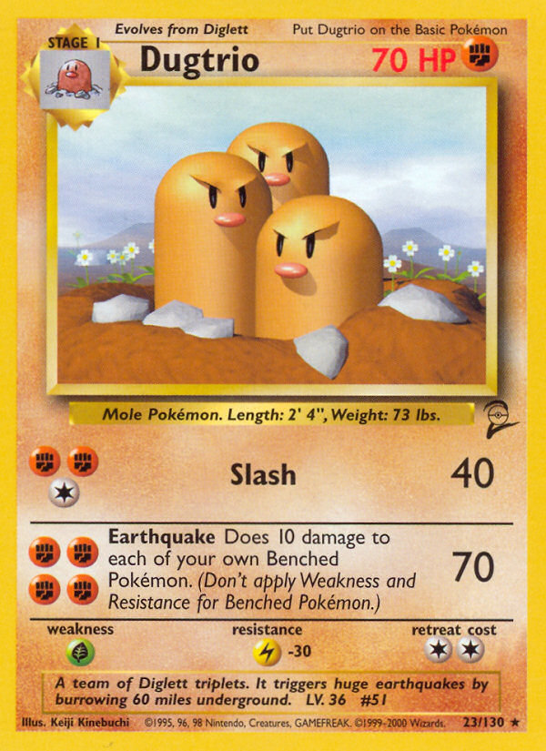 Dugtrio (23/130) [Base Set 2] | Gamers Paradise