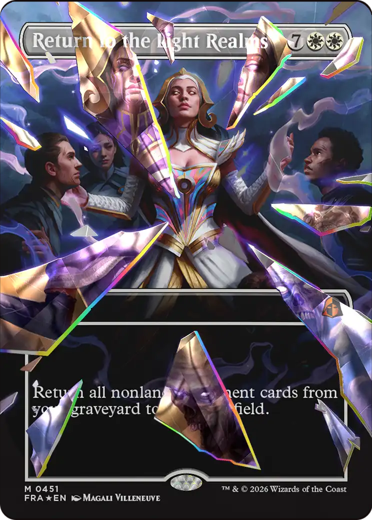 Return to the Light Realms (Borderless) (Facet Foil) (0415) [Reality Fracture] | Gamers Paradise