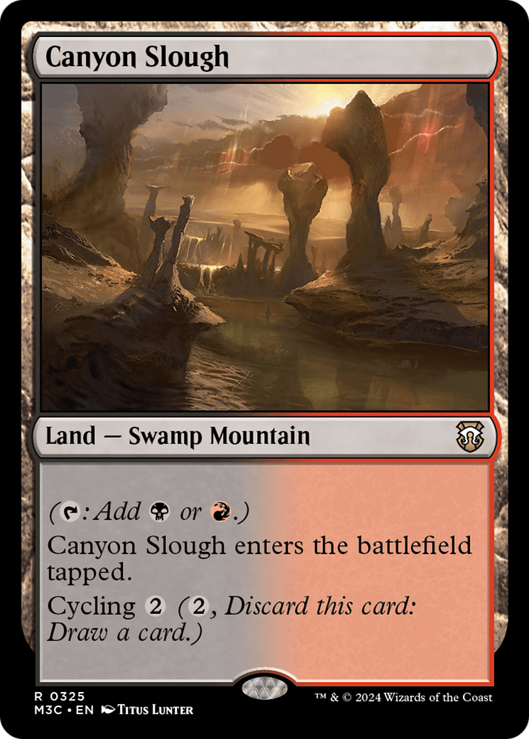 Canyon Slough (Ripple Foil) [Modern Horizons 3 Commander] | Gamers Paradise