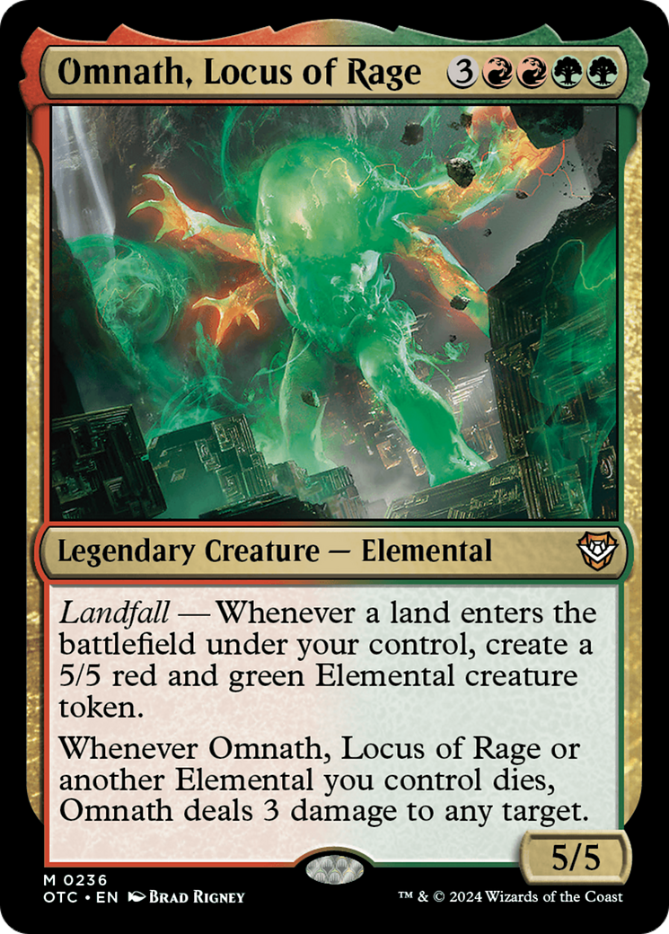 Omnath, Locus of Rage [Outlaws of Thunder Junction Commander] | Gamers Paradise