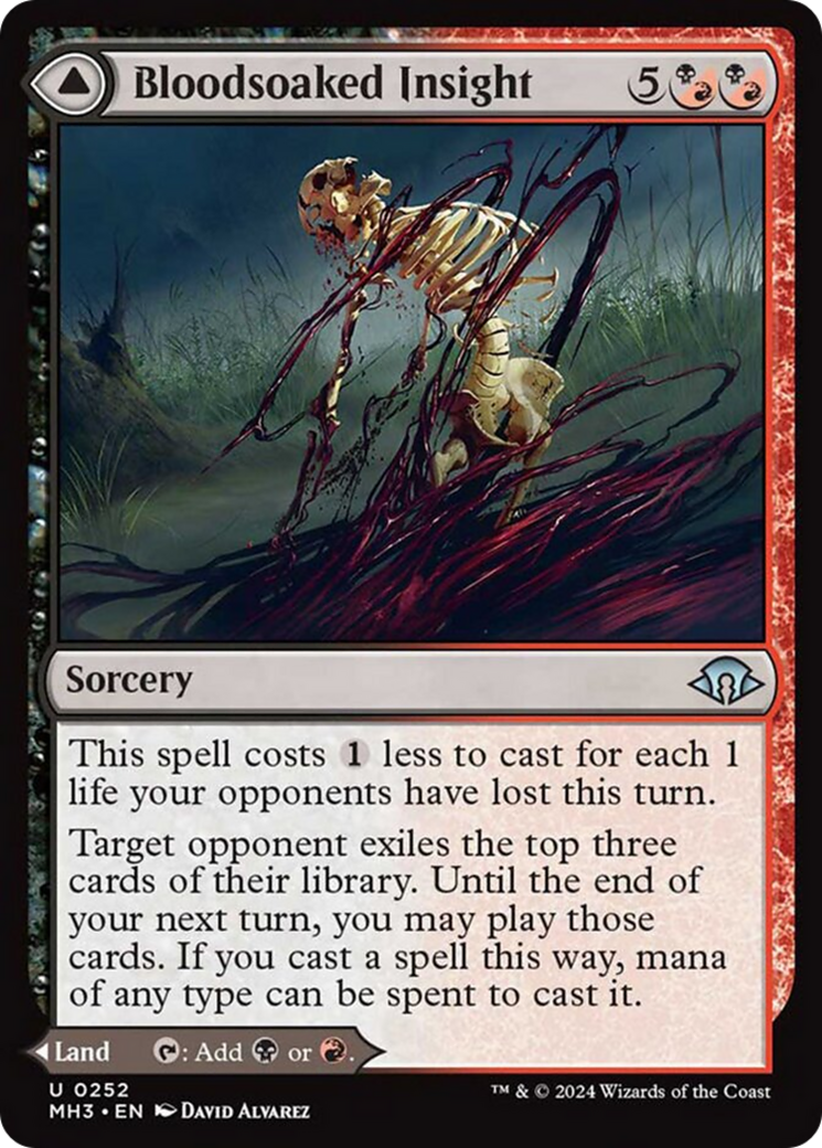 Bloodsoaked Insight // Sanguine Morass [Modern Horizons 3] | Gamers Paradise