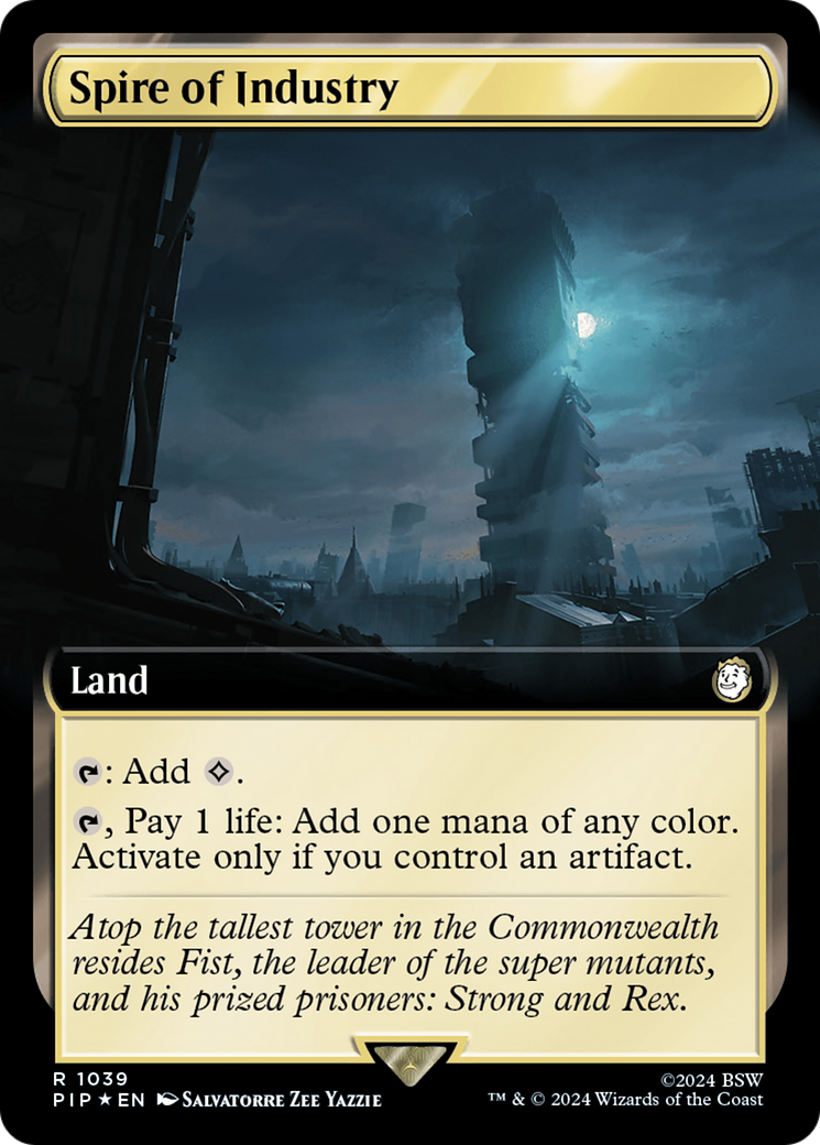 Spire of Industry (Extended Art) (Surge Foil) [Fallout] | Gamers Paradise