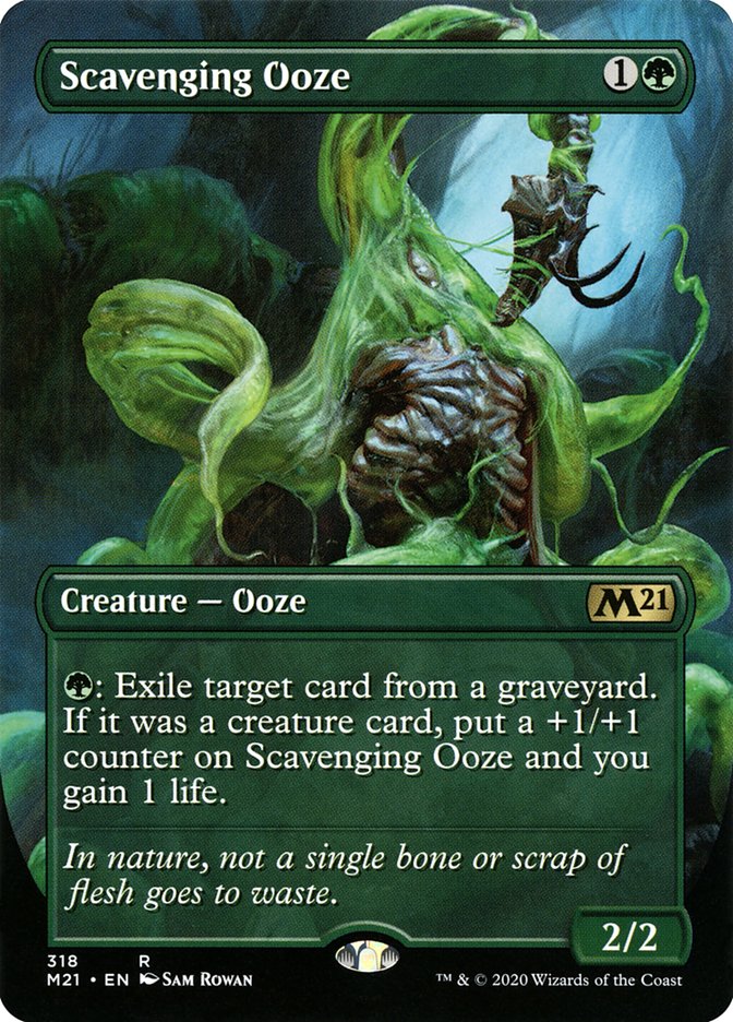 Scavenging Ooze (Borderless Alternate Art) [Core Set 2021] | Gamers Paradise