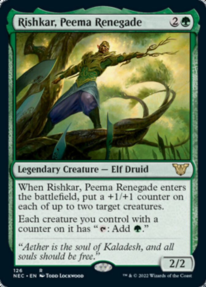 Rishkar, Peema Renegade [Kamigawa: Neon Dynasty Commander] | Gamers Paradise