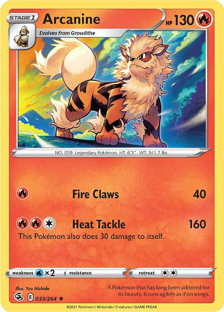 Arcanine (033/264) [Sword & Shield: Fusion Strike] | Gamers Paradise