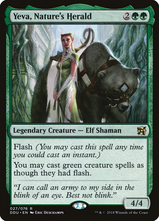 Yeva, Nature's Herald [Duel Decks: Elves vs. Inventors] | Gamers Paradise