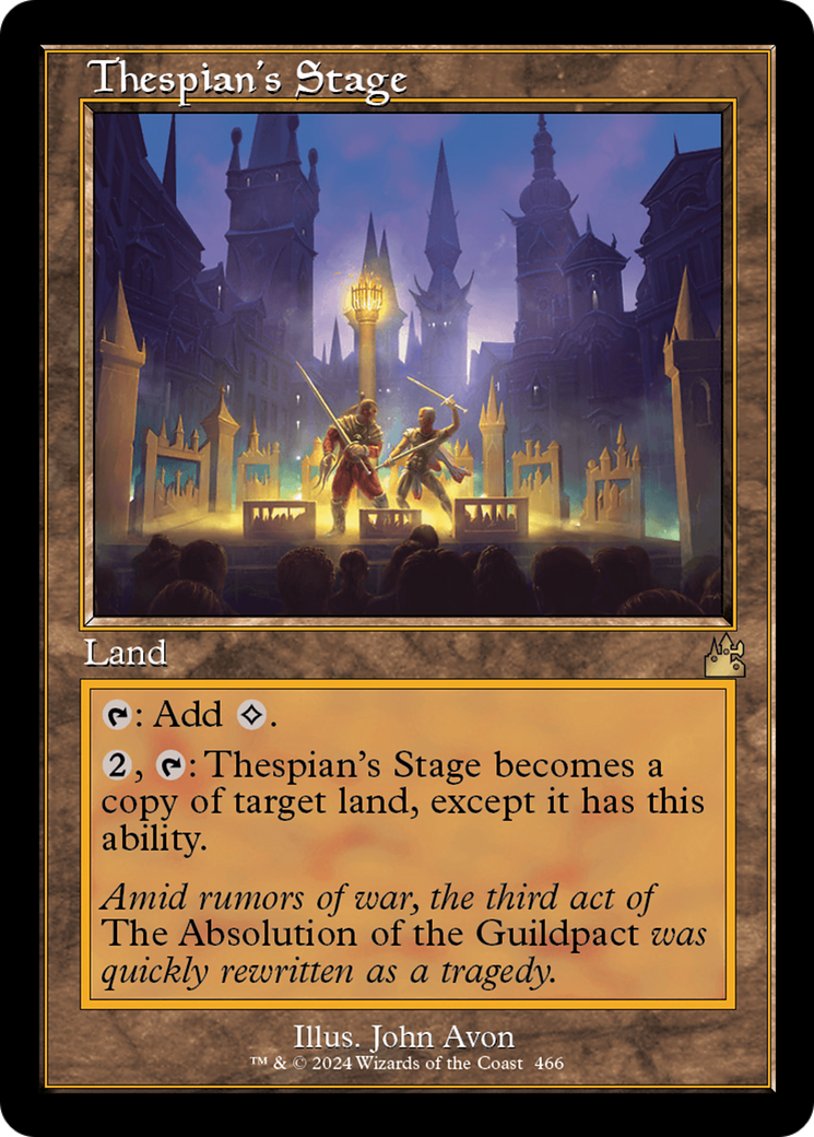 Thespian's Stage (Retro Frame) [Ravnica Remastered] | Gamers Paradise
