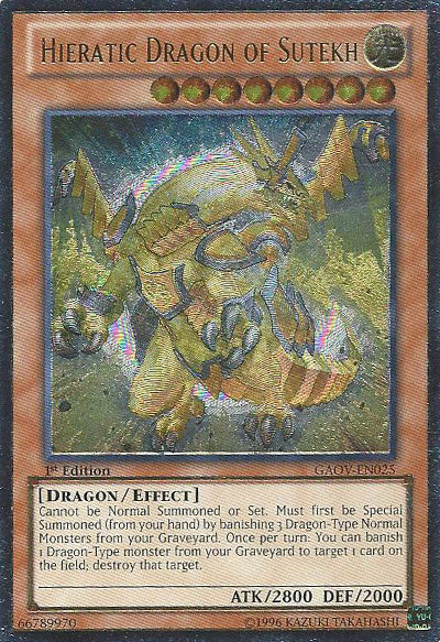 Hieratic Dragon of Sutekh [GAOV-EN025] Ultimate Rare | Gamers Paradise