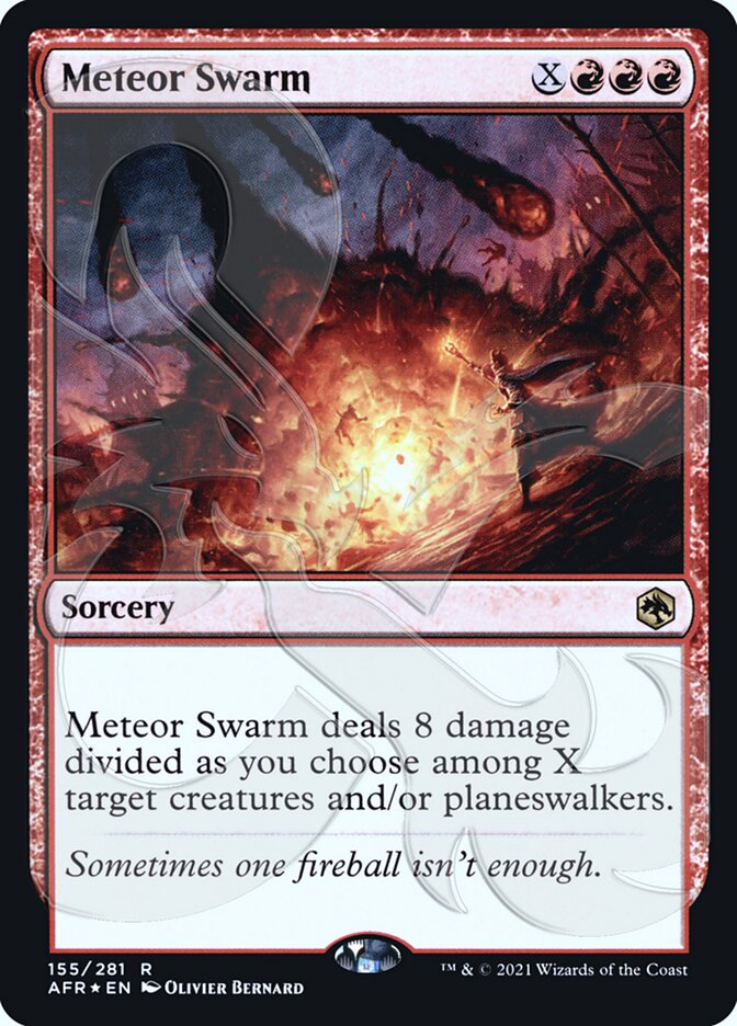 Meteor Swarm (Ampersand Promo) [Dungeons & Dragons: Adventures in the Forgotten Realms Promos] | Gamers Paradise