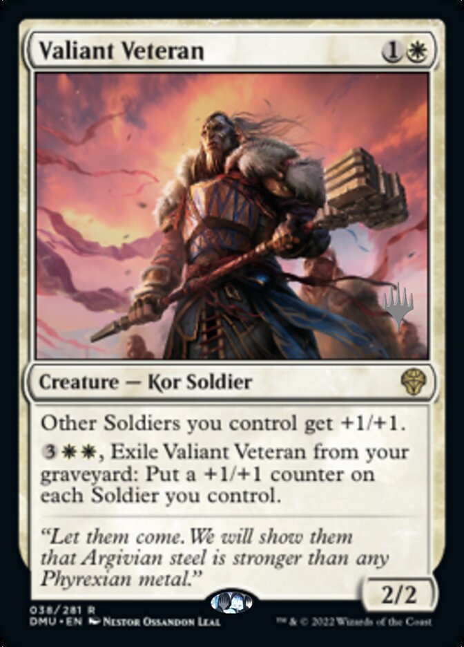 Valiant Veteran (Promo Pack) [Dominaria United Promos] | Gamers Paradise