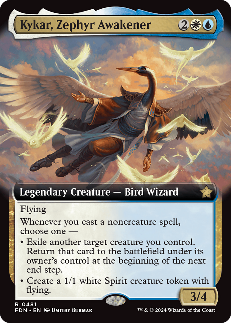 Kykar, Zephyr Awakener (Extended Art) [Foundations] | Gamers Paradise