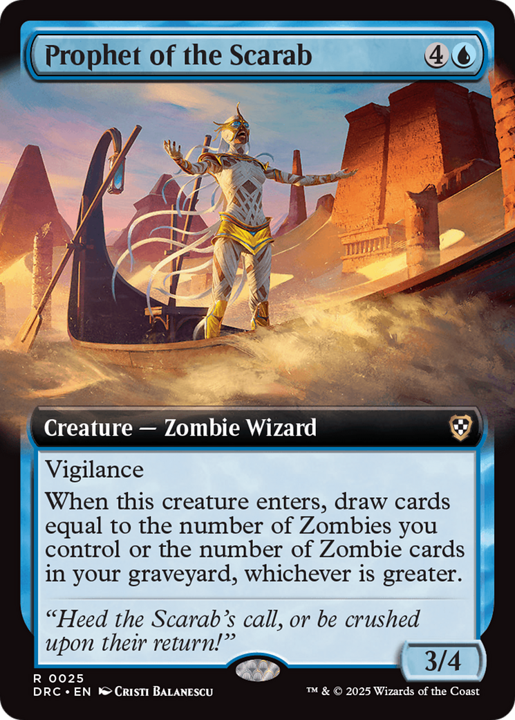 Prophet of the Scarab (Extended Art) [Aetherdrift Commander] | Gamers Paradise